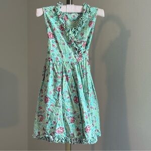 Anokhi Koki Cotton Floral Wrap Dress with Ruffle Trim 2-3 Years